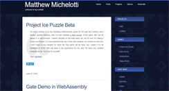 Desktop Screenshot of matthewmichelotti.com